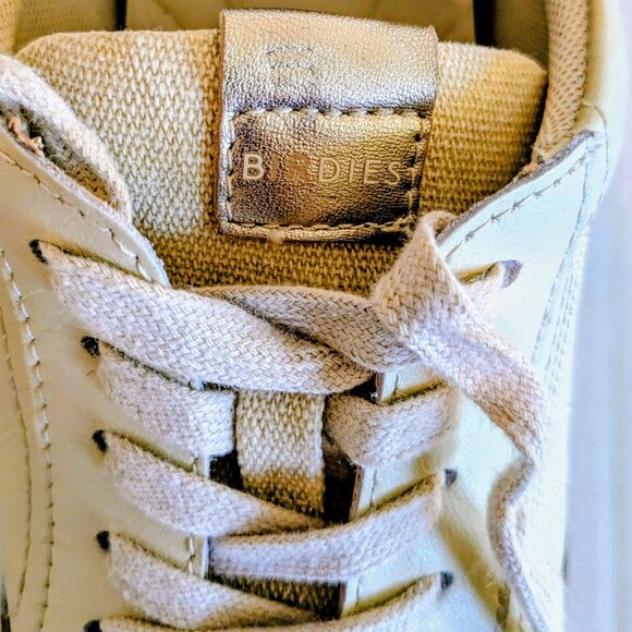 BIRDIES Women's Lace Up Sneakers Size 6.5 Cream - Picture 8 of 9